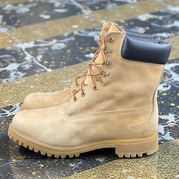 Timberland 6-Inch Premium Boots Wheat Nubuck Men’s 12 Older Model Taller Classic - Picture 7 of 11